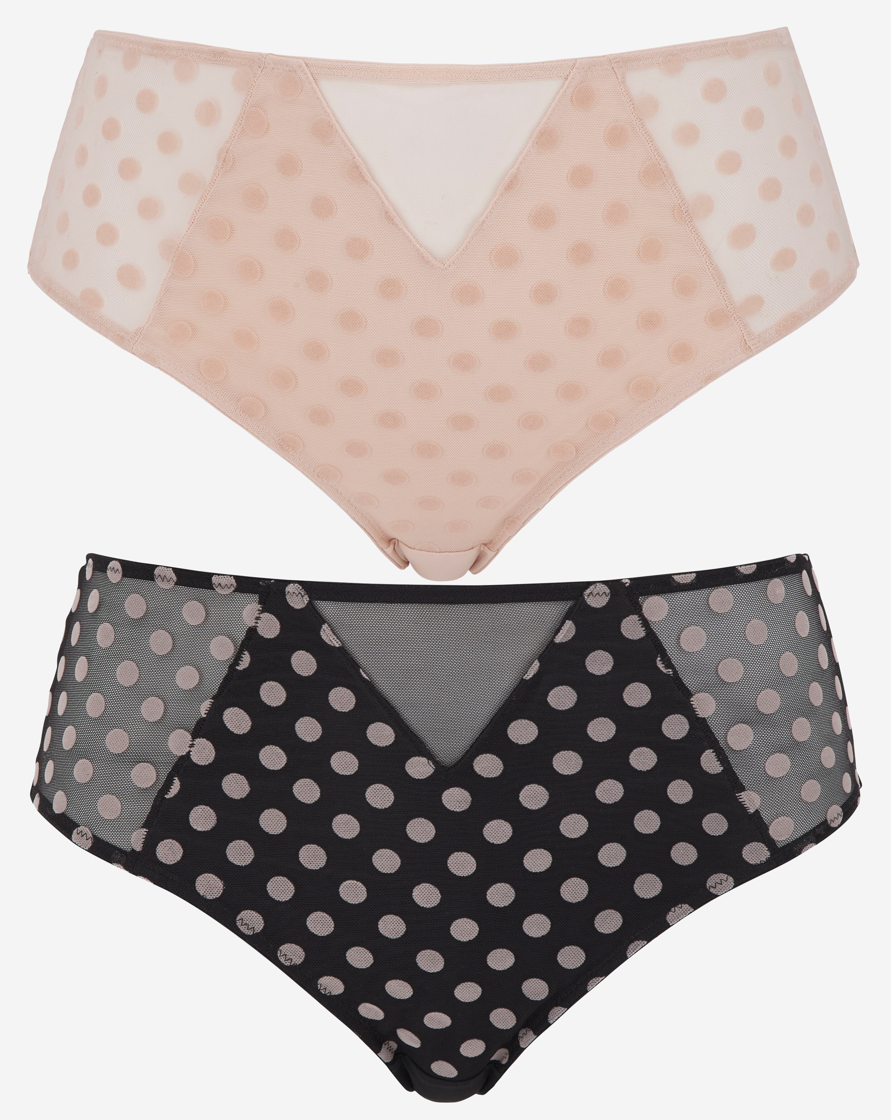 Pretty Secrets (2 Pack) Everyday Hannah Spot Mesh Briefs