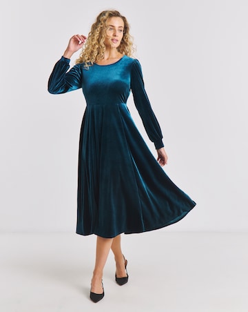 Joe Browns Stella Velour Midi Dress