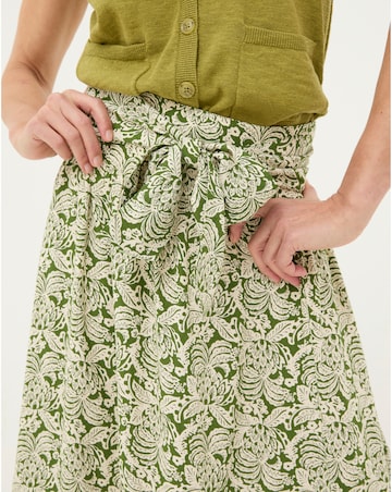 FatFace Sacha Damask Floral Midi Skirt