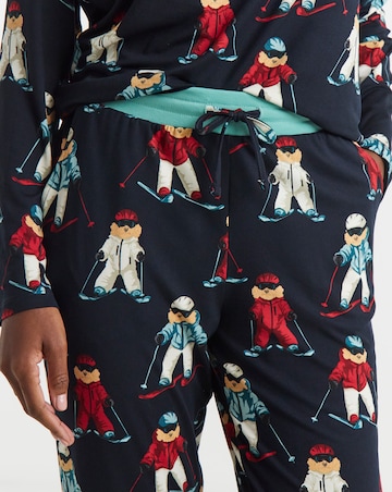 Chelsea Peers Skiing Dog Family Pyjama Set Womens