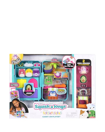 Squishmallows Squishalongs Luggage Playset