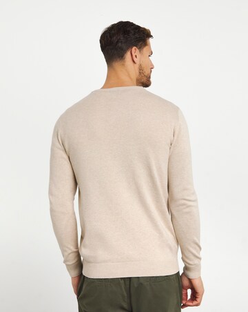 Stone Cotton Knitted Button Up Cardigan