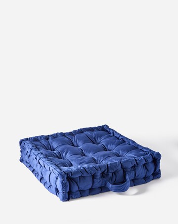 Velvet Padded Seat Cushion - Navy