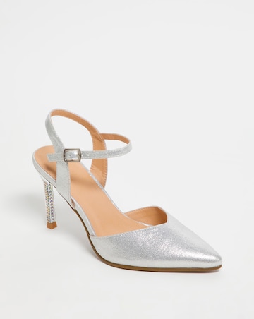 Joanna Hope Diamante Heel Occasion Shoe - Wide Fit (E)