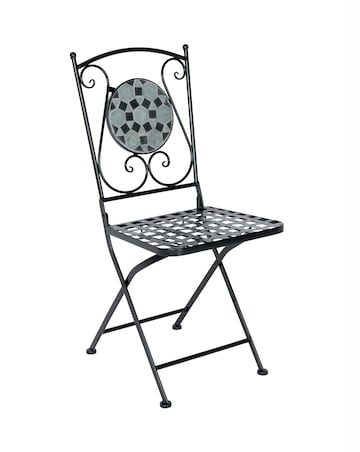Charles Bentley Mosaic Bistro Set - Blue