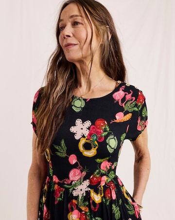 Julipa Petite Crinkle Midi Dress