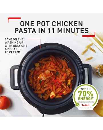Tefal Turbo Cuisine 4.8L 10in1 Multi Cooker, Electric Pressure Cooker