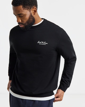Jack & Jones Archive Logo Sweatshirt - Black