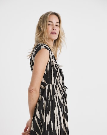 Piure Cotton Tie Front Maxi Dress