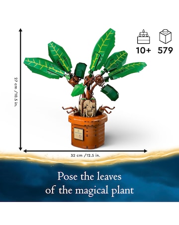 LEGO Harry Potter Mandrake Plant Toy, Magical Gift 76433