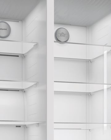 Hotpoint HPG26583WXP4UK Dual No Frost American Fridge Freezer - Silver