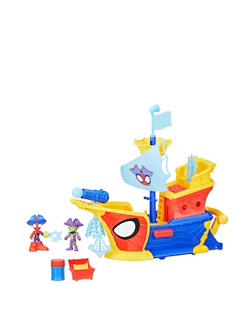 Marvel Spidey and his Amazing Friends Water-Webs Webs Ahoy Bubble Pirate Ship
