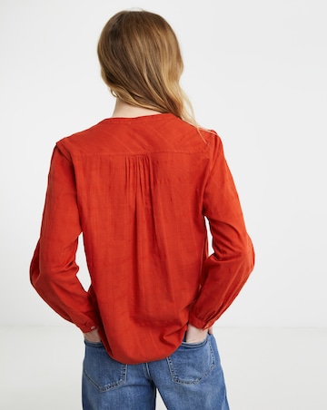 Textured Cotton Blouse