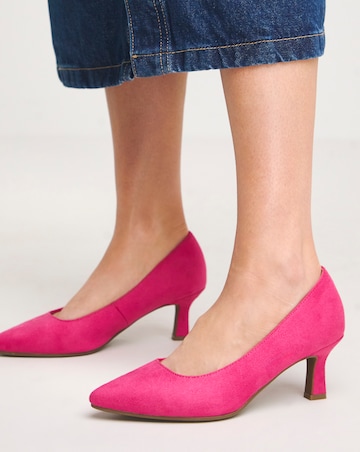 Kayla Kitten Heel Court Shoe Wide E Fit