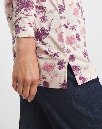 V-Neck Split Hem Slouch T-Shirt