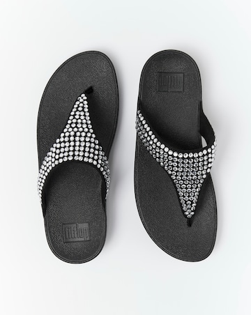 Fit Flop Lulu Crystal Toe-Post Sandals Standard Fit