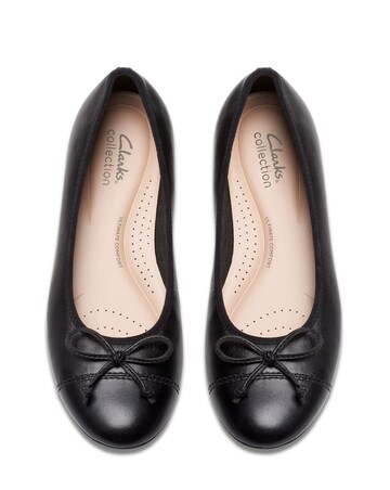 Clarks Loreleigh Rae Leather Ballet Pump Wide Fit