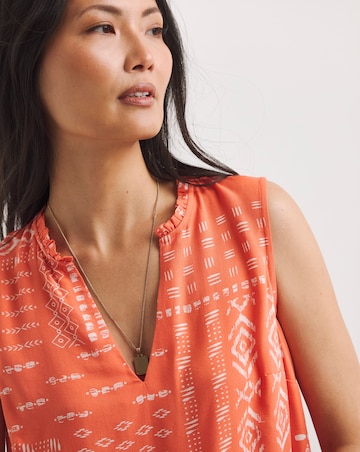 Julipa Sleeveless Ruffle Blouse