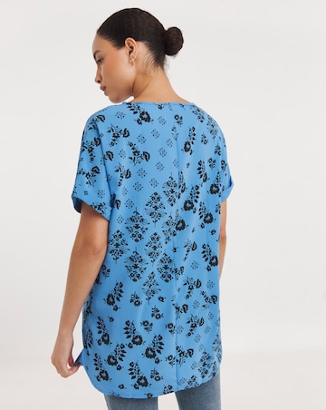 Blue Print Longline Boxy Top