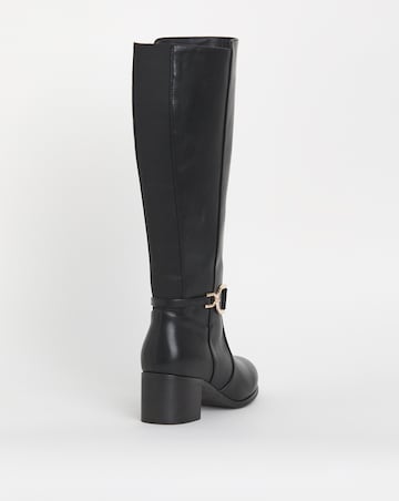 Cushion Walk Block Heel Boot E Fit