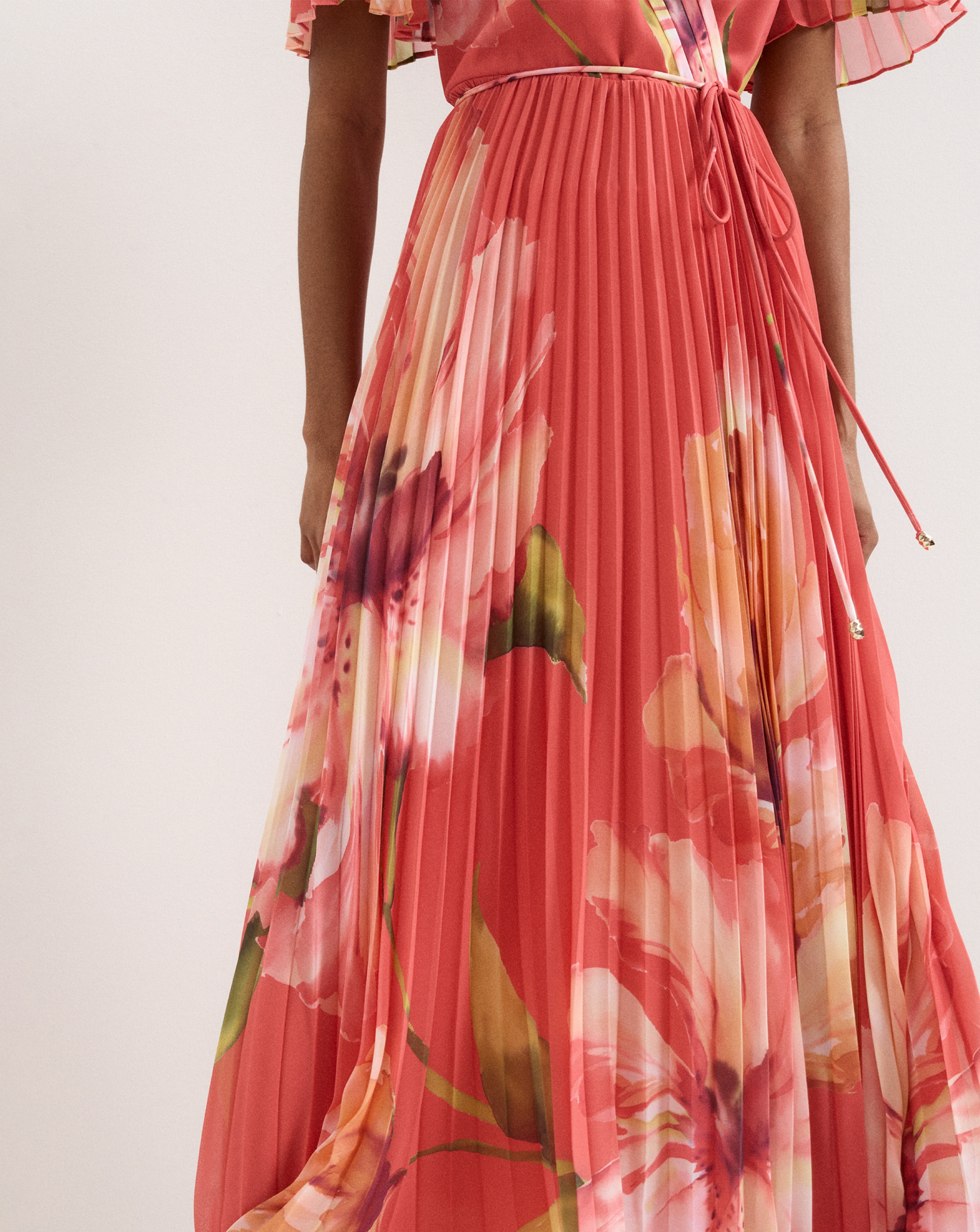 Phase Eight Abigail Print Pleated Maxi Dress | JD Williams
