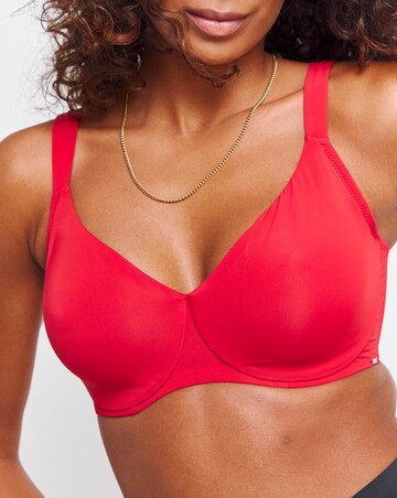Dorina Zelina Non Pad Wired T Shirt Bra Red
