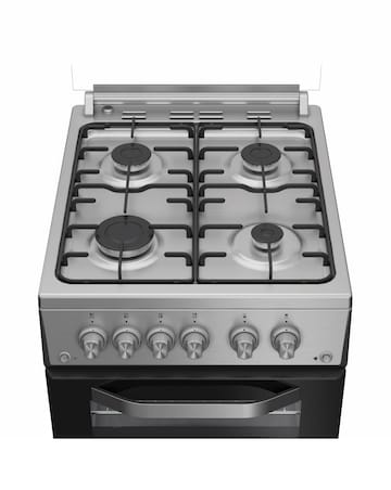 Hotpoint HDG5GCX 50cm Gas Double Cooker - Stainless Steel