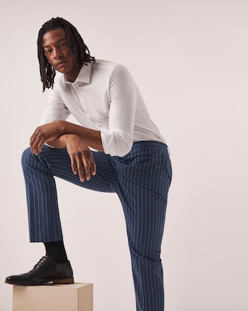 Joe Browns Striped Cotton Linen Suit Trousers