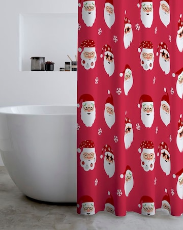 Catherine Lansfield Christmas Santa Spec-tacular Shower Curtain