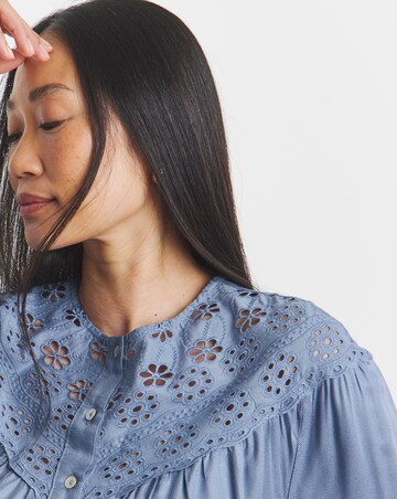 Broderie Yoke Blouse