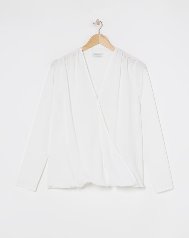 Wrap Drape Blouse