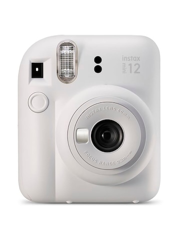 Fujifilm Instax Mini 12 Instant Camera with 20 Shot Film Pack - Clay White