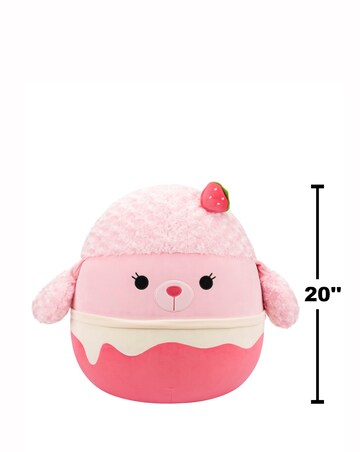 Squishmallows Jumbo Plush 20in - Chloe Strawberry Milkshake Poodle
