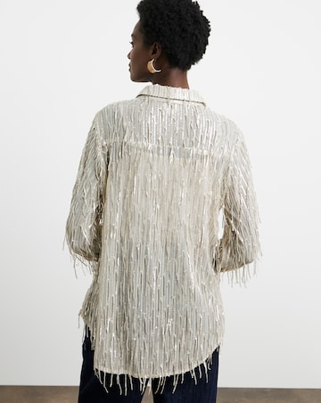 Joanna Hope Sequin Tassle Shirt