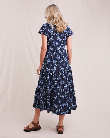 Julipa Pure Cotton Tiered Midi Dress