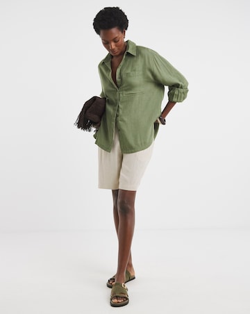 Linen Mix Long Sleeve Shirt