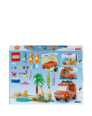 LEGO Bluey: Bluey's Beach & Family Car Trip, Building Kit 11202
