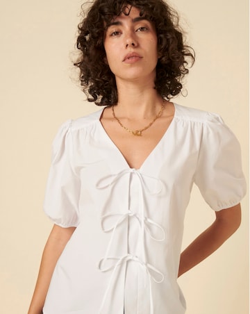 Nobody's Child Bernadetta Short Sleeve Blouse