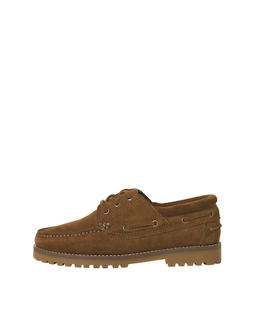 Jack & Jones Brooklyn Suede Boat Shoe - Tan