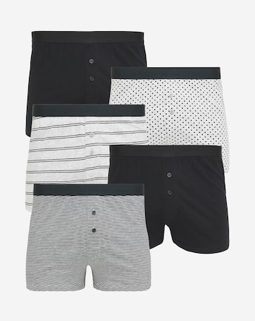 Pack Of 5 Spots And stripe Loose Boxers