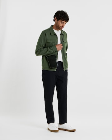 Folio Interlock Zip Shacket-Khaki