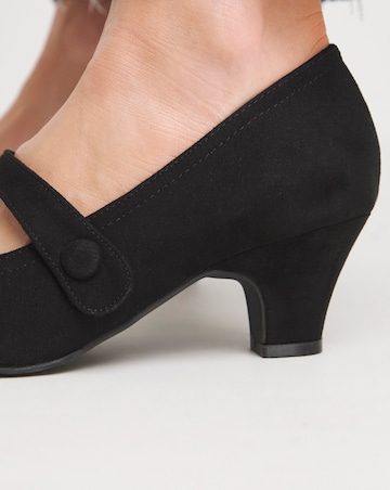 Vallie Mary Jane Heeled Shoe Wide E Fit