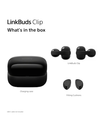 Sony LinkBuds Clip Open-Ear True Wireless Earbuds - Greige