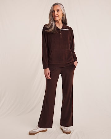 Julipa Jersey Cord Henley Sweatshirt