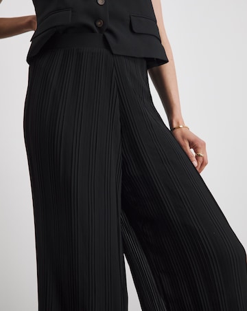 Joanna Hope Pleated Palazzo Chiffon Trouser