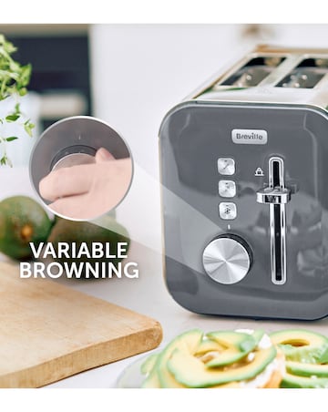 Breville VTT968 High Gloss 2 Slot Grey Toaster