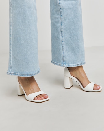 London Barely There Block Heel Sandals - Extra Wide Fit (EEE)