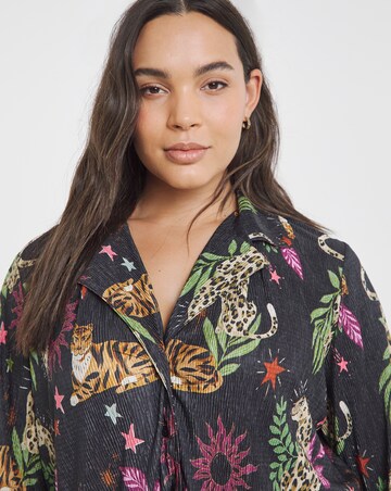 Button Through Plisse Lounge Set