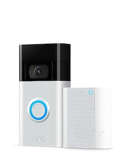 Ring Battery Video Doorbell &amp; Chime Bundle - Satin Nickel
