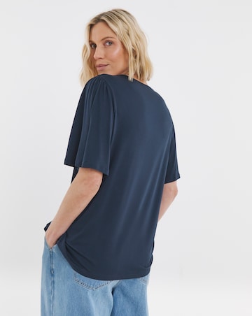 2 Pack V-Neck Angel Sleeve Tops